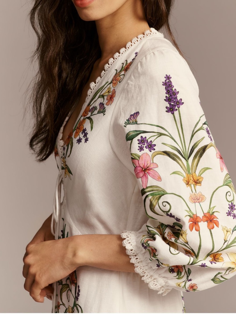 Farm Rio x Anthropologie Cutout Floral Maxi Dress Size M - Picture 2 of 16